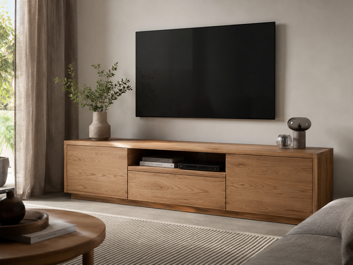 tv meubel op maat van hout
